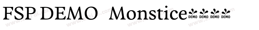FSP DEMO   Monstice字体转换